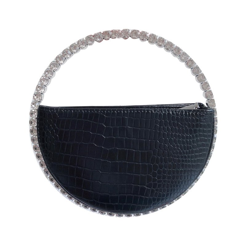 2020 New Luxury Elegant Crystal Evening Bag With Diamond Round Clutch Handbags For Women
