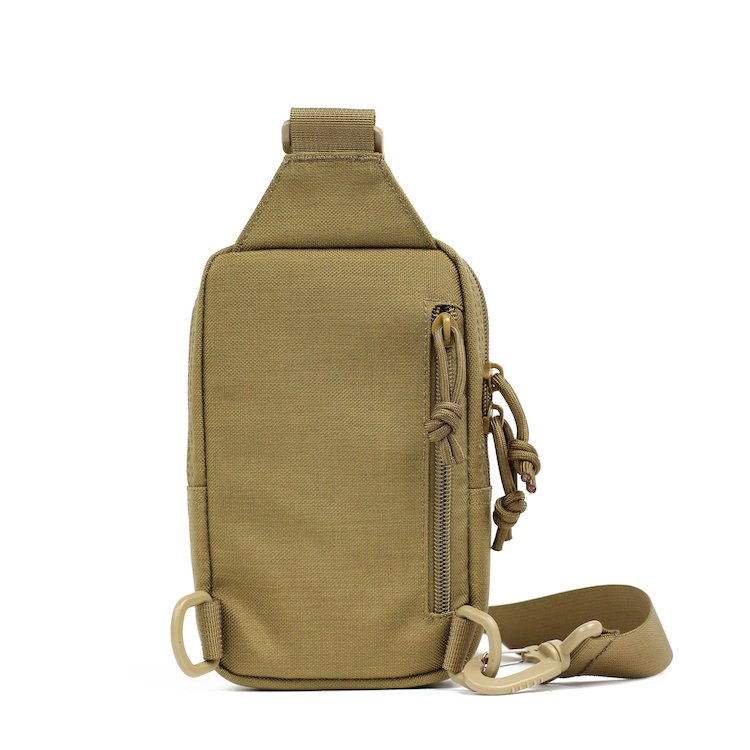 Tactical Nylon Single Shoulder Chest Bag Comfortable and Practical Day Pack Messenger Bag for Camping and Hiking