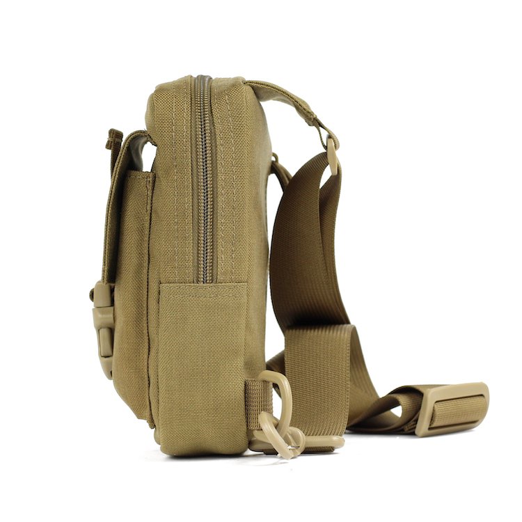 Tactical Nylon Single Shoulder Chest Bag Comfortable and Practical Day Pack Messenger Bag for Camping and Hiking