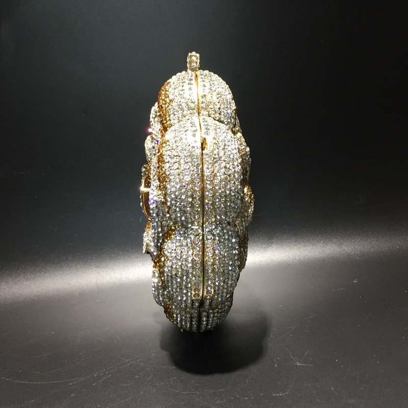 Luxury Crystal Clutch Rhinestones Evening Bag Luxury Crystal Clutch Women Rose Rhinestone Evening Bag for Party and Wedding