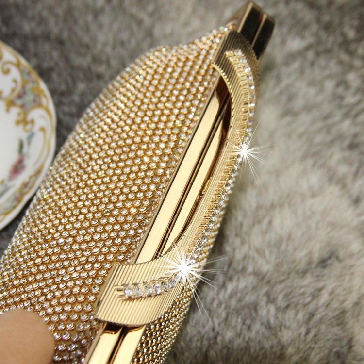 CFP B720 Stocked Sparkling Clutch Purse Elegant Crystal Purse Women's Evening Bag