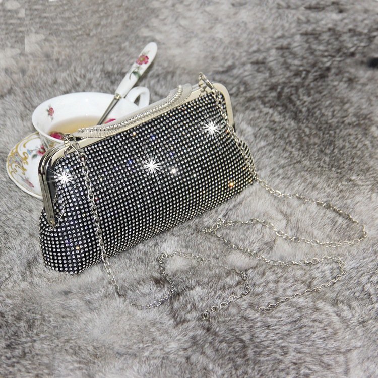 CFP B720 Stocked Sparkling Clutch Purse Elegant Crystal Purse Women's Evening Bag