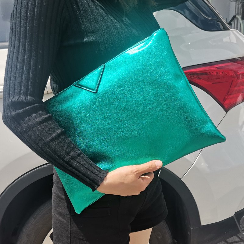 New Arrivals Large Size Womens Wristlets Leather Clutch Bag Evening Bags Ladies Hand Bags Purses