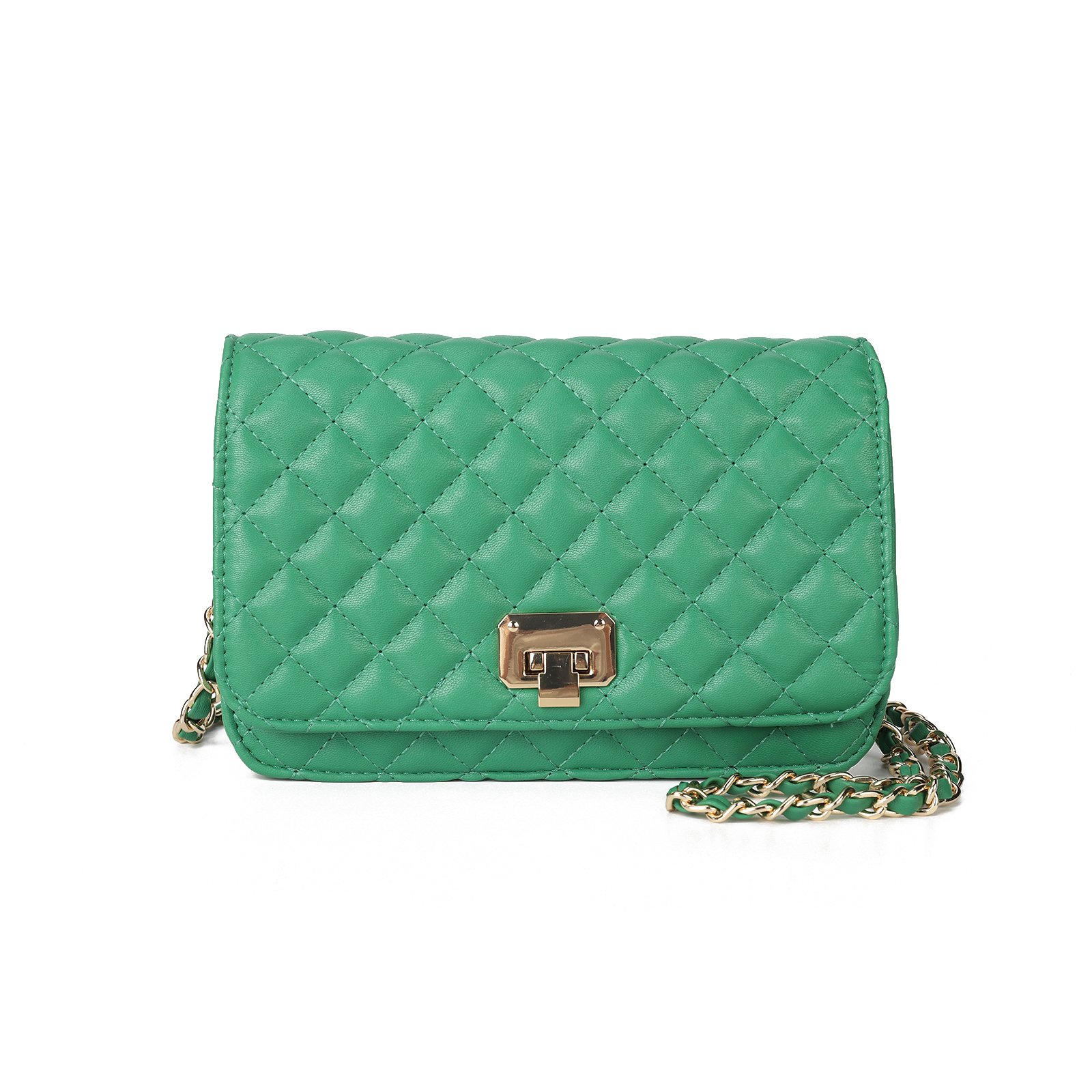 HEC Trending Classic Chain Shoulder Bags PU Leather Ladies Luxury Evening Bags Fashion Women Purses