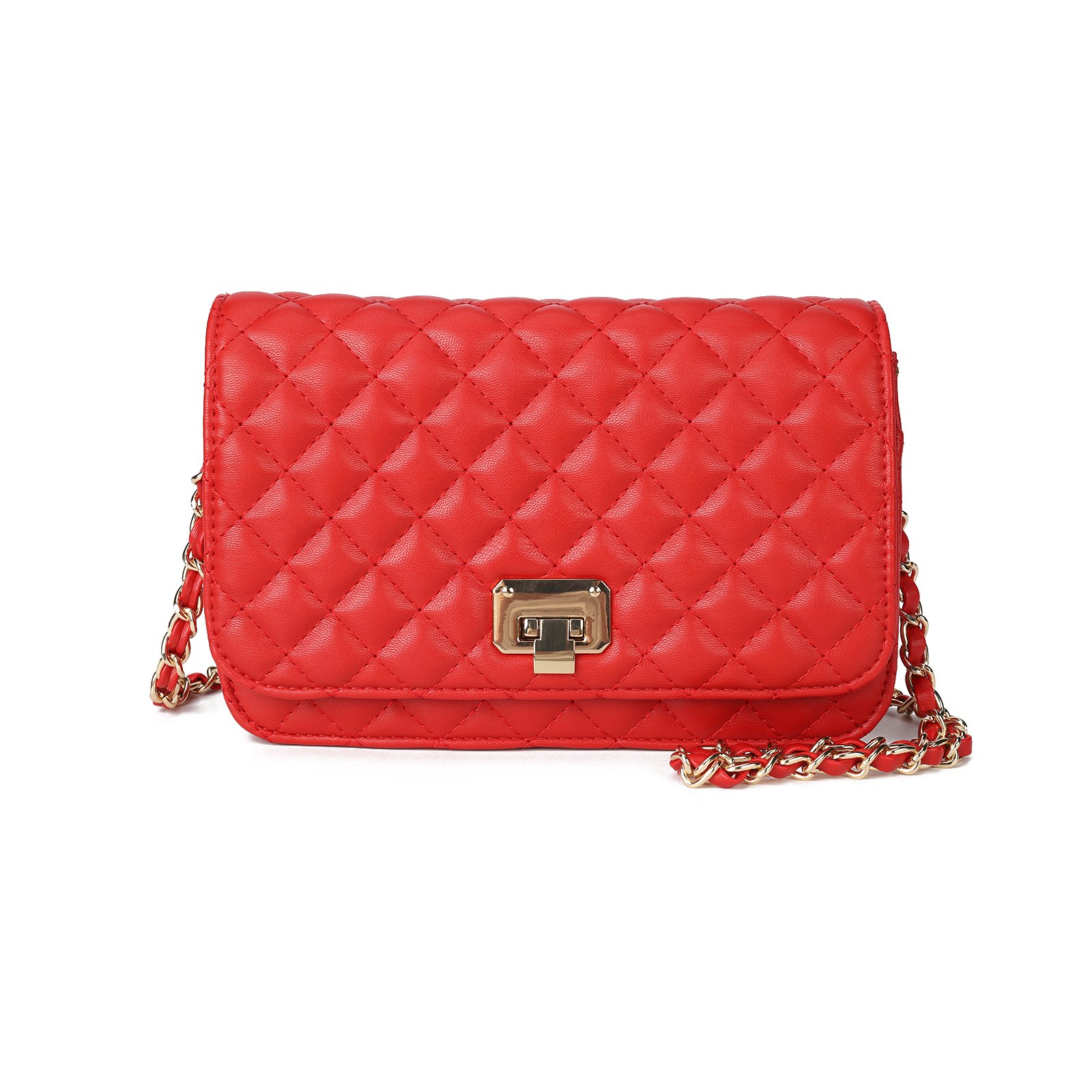 HEC Trending Classic Chain Shoulder Bags PU Leather Ladies Luxury Evening Bags Fashion Women Purses