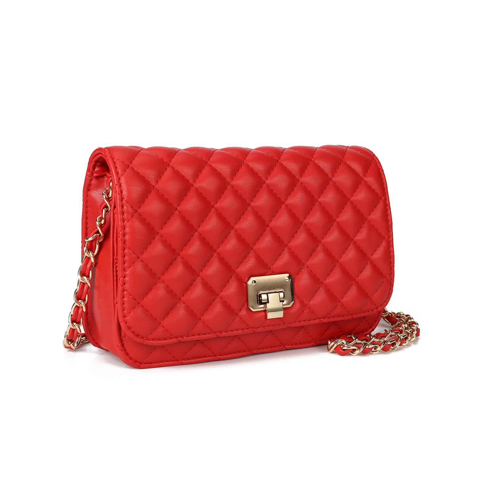 HEC Trending Classic Chain Shoulder Bags PU Leather Ladies Luxury Evening Bags Fashion Women Purses