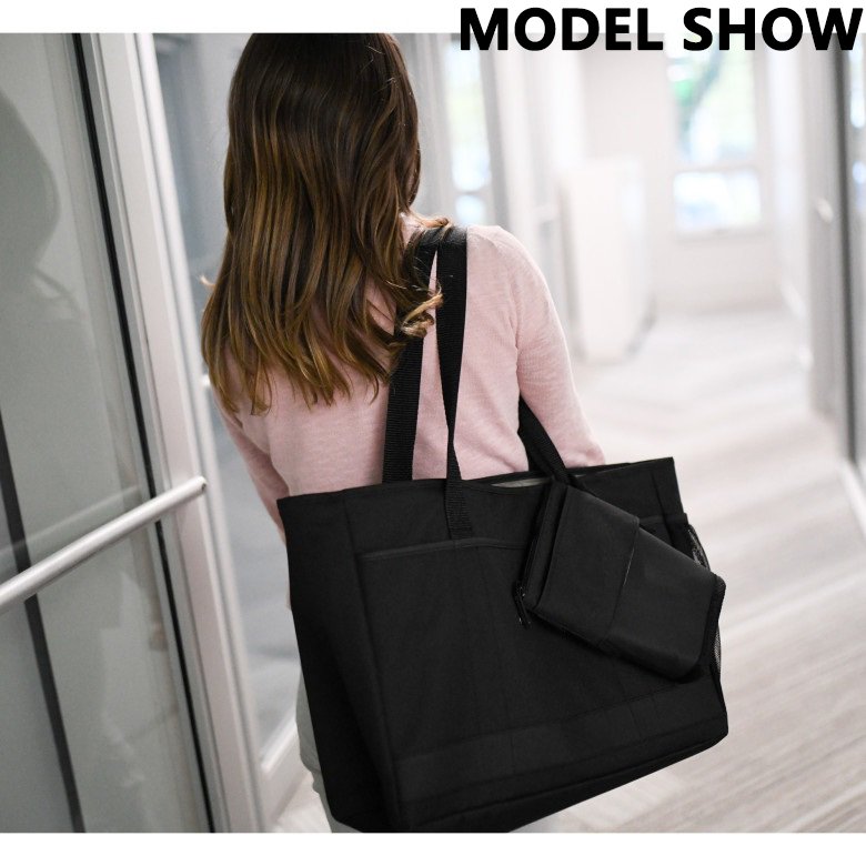 Dealers tote for the modern office work laptop tote bag with glasses hoop shoulder straps handle bags