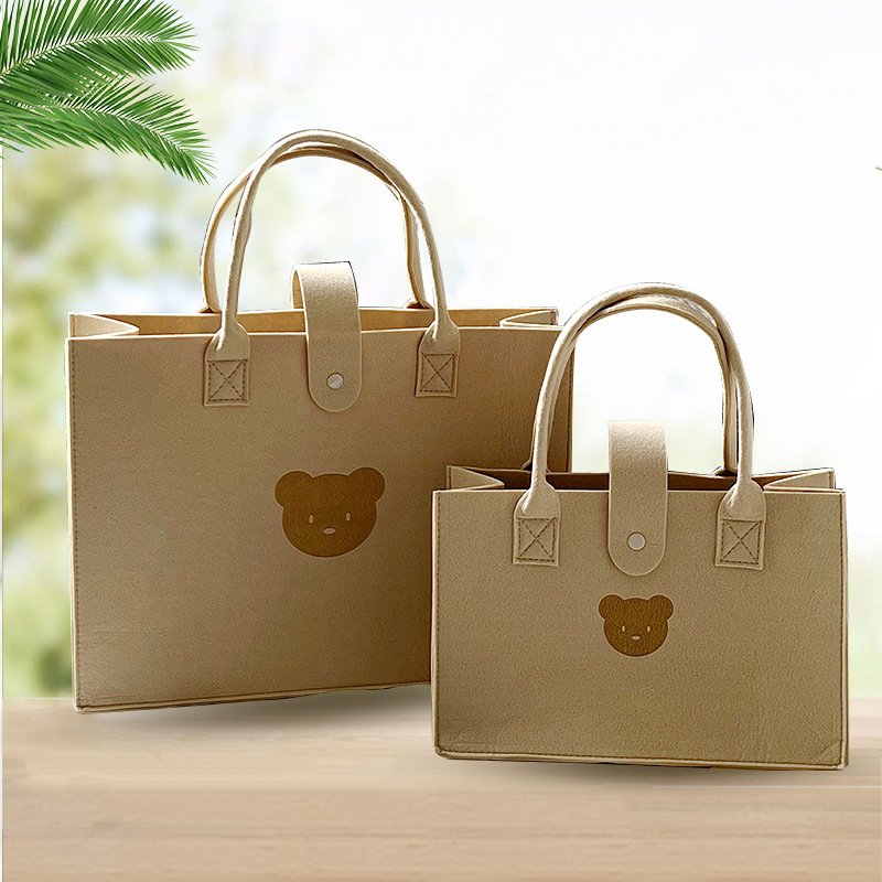 Newly designed Feel Bag Tote Zipper Bag Women's fashion handbag Cute style simple large capacity handbag