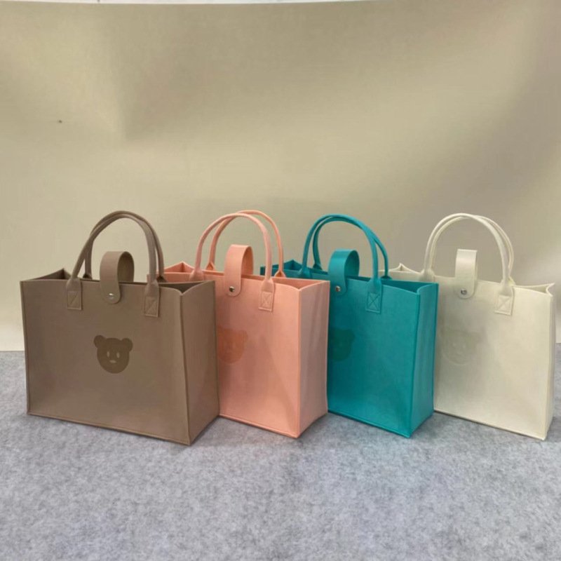 Newly designed Feel Bag Tote Zipper Bag Women's fashion handbag Cute style simple large capacity handbag