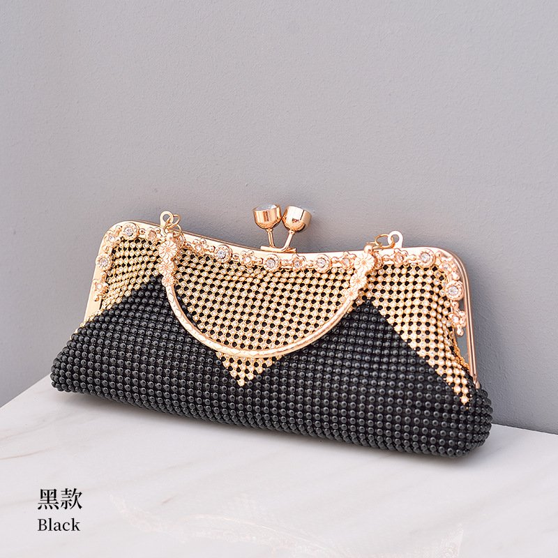 Custom Wholesale Women Clear Evening Clutch Bag Customized Logo Ladies shiny diamond Evening Bag