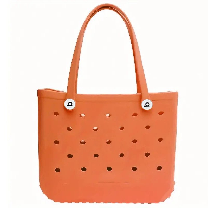 LIND Wholesale Outdoor EVA Portable Travel bogg Beach Tote Bag Waterproof Washable Sand Proof soft silicone Rubber EVA Beach Bag