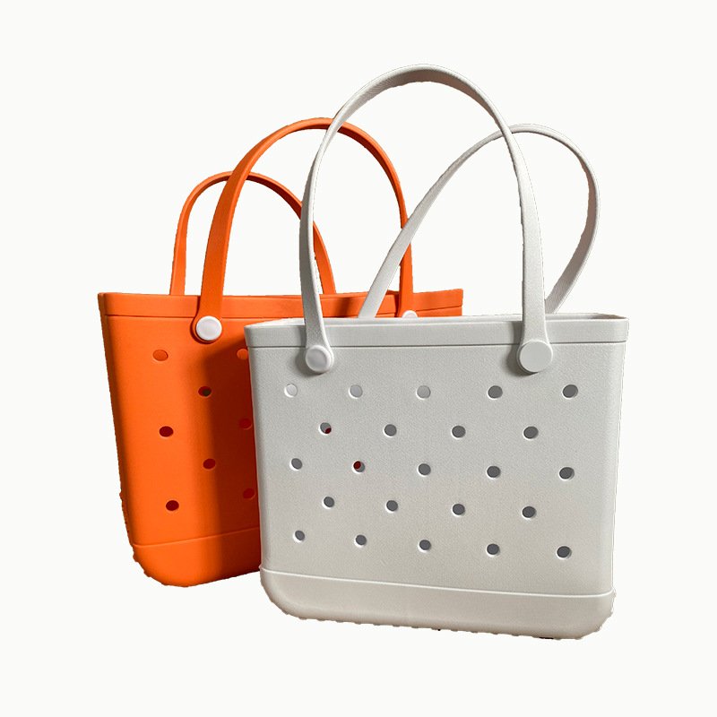 Factory direct Outdoor fashion camping XL Large hand tote simply southern silicone beach bogg bag eva bogg beach bag