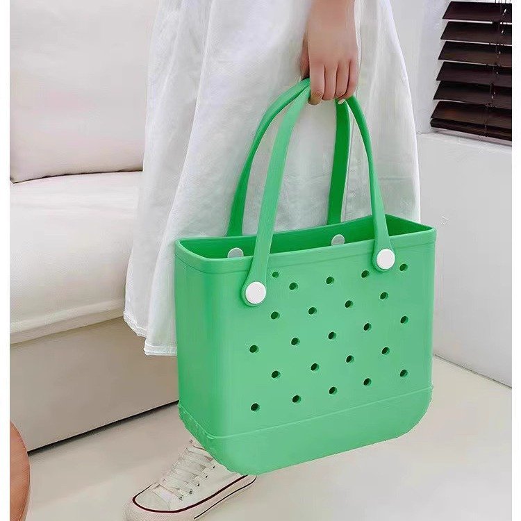Factory direct Outdoor fashion camping XL Large hand tote simply southern silicone beach bogg bag eva bogg beach bag