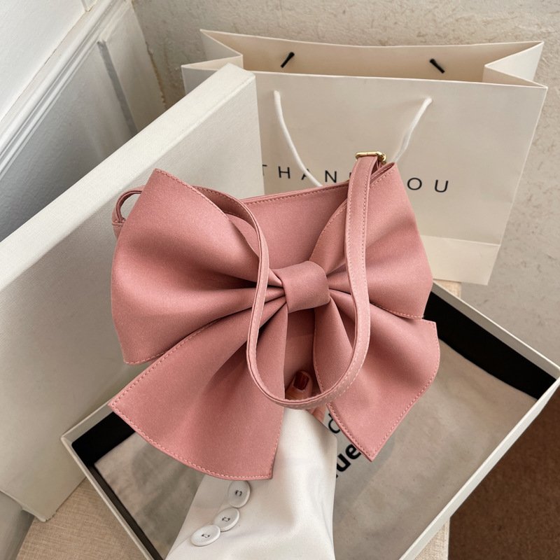 New design Women's Purse Handbag Trendy large bow pleated Handbag Women's handbag shoulder bag