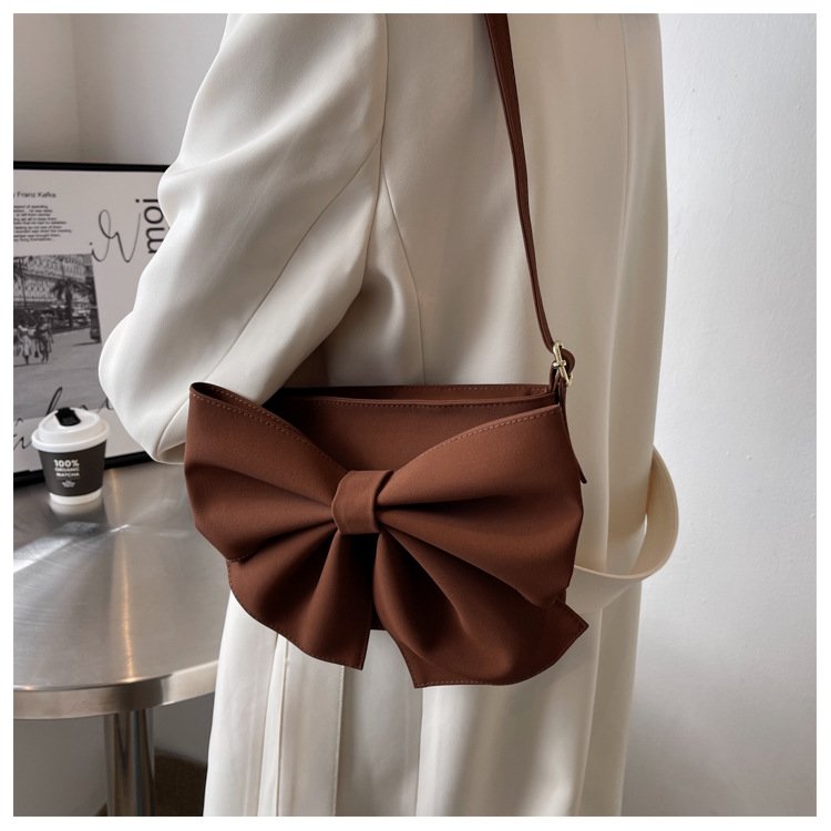 New design Women's Purse Handbag Trendy large bow pleated Handbag Women's handbag shoulder bag