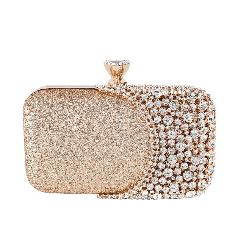 New fashion female evening bag Sequins clutch bags banquet diamond handbag small square bag for woman