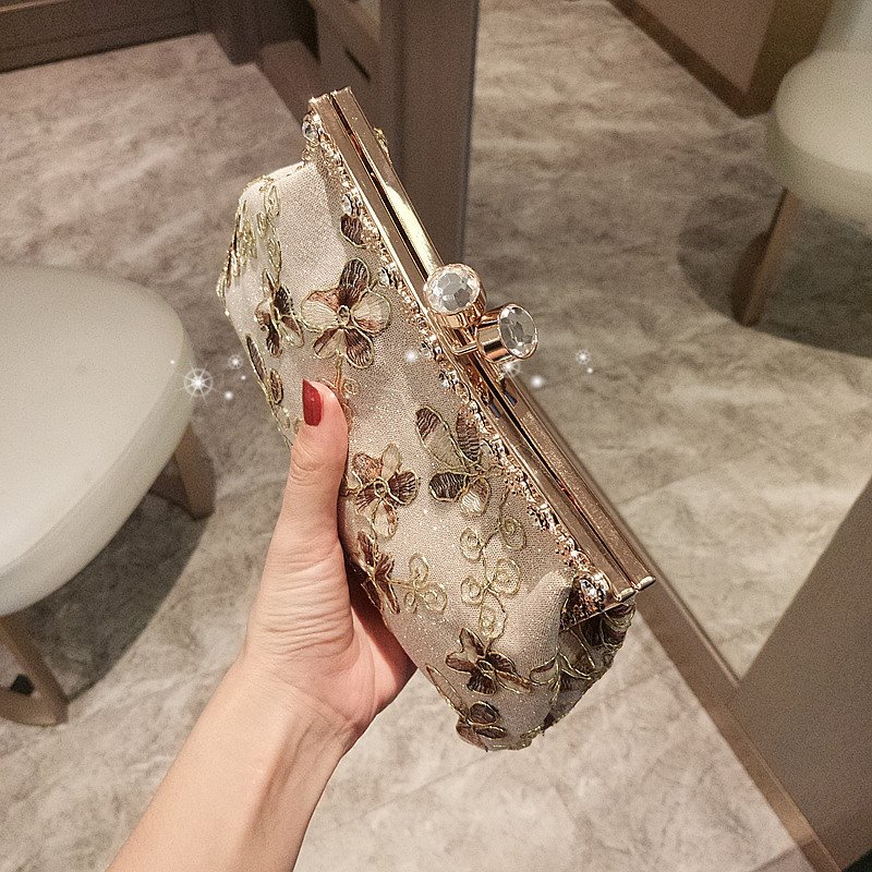 Fashion Women Evening Bag Brand Party Banquet Glitter Bag For Ladies Wedding Clutches Handbag Shoulder Bag Chain