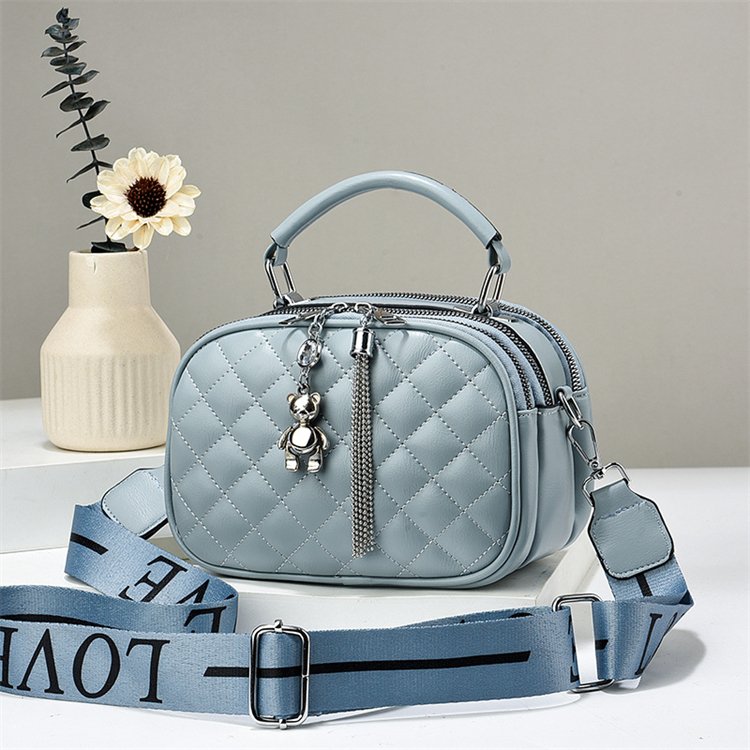Leather ladies round chains evening bags new style crossbody handbags luxury