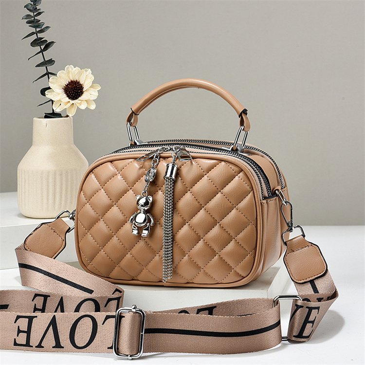 Leather ladies round chains evening bags new style crossbody handbags luxury