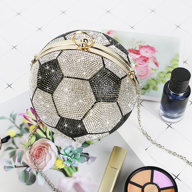 Custom Popular Bling Ball Diamond Crystal Shiny Rhinestone Evening Bag