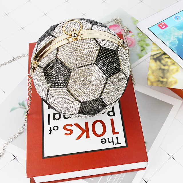 Custom Popular Bling Ball Diamond Crystal Shiny Rhinestone Evening Bag