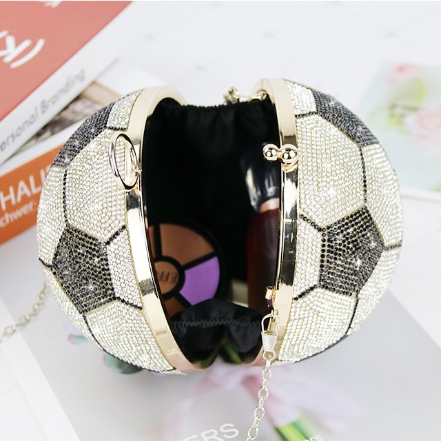 Custom Popular Bling Ball Diamond Crystal Shiny Rhinestone Evening Bag