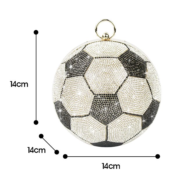 Custom Popular Bling Ball Diamond Crystal Shiny Rhinestone Evening Bag