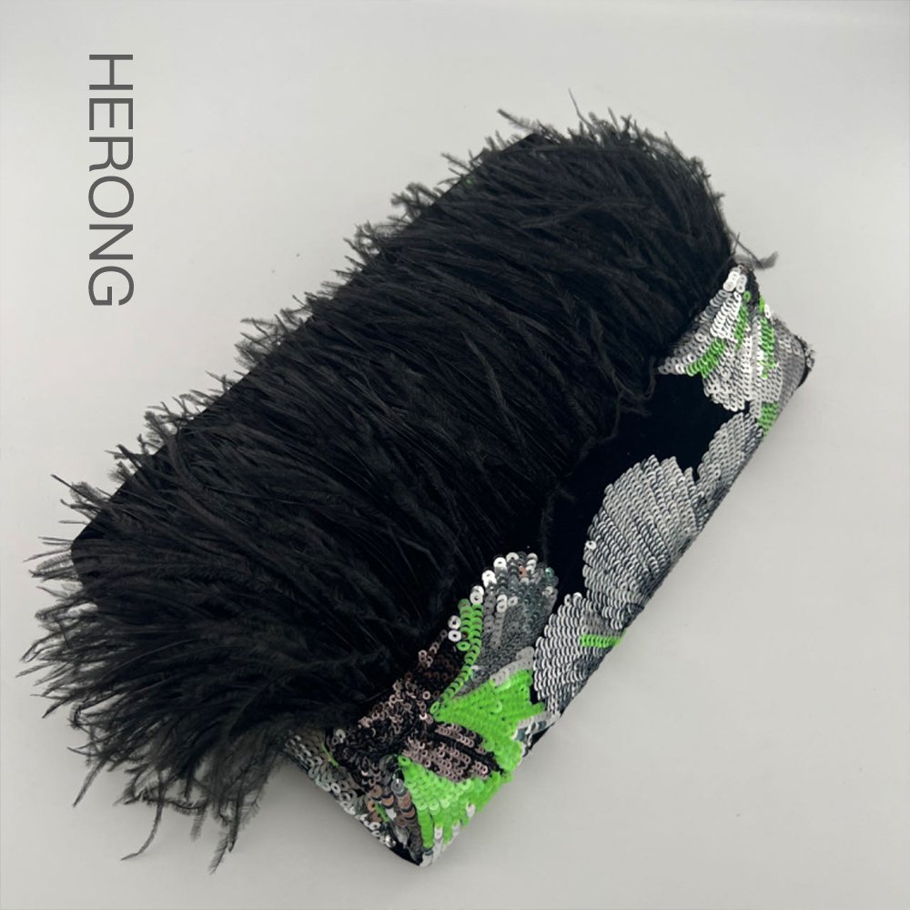 Designer Handmade Luxury Women's Evening Bag Trendy Glitter Sequin Embroidered Beaded Clutch for Party Wedding Banquet