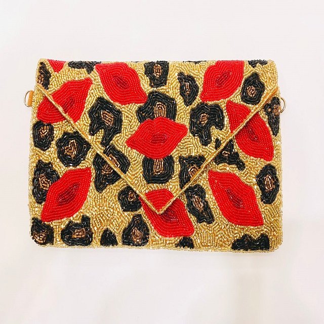 Latest Arrival High Quality Indian Beadwork Envelope Closure Wedding Evening Party Wear Handcrafted Clutch for Women