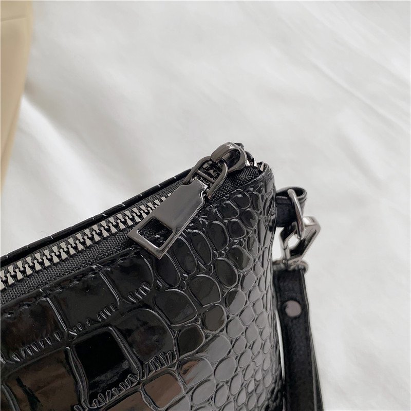 Fashion Casual Alligator Pebbles Pattern Minimalist Women's Zipper Clutch Bag Large Wallet Purse PU Leather Evening Bags
