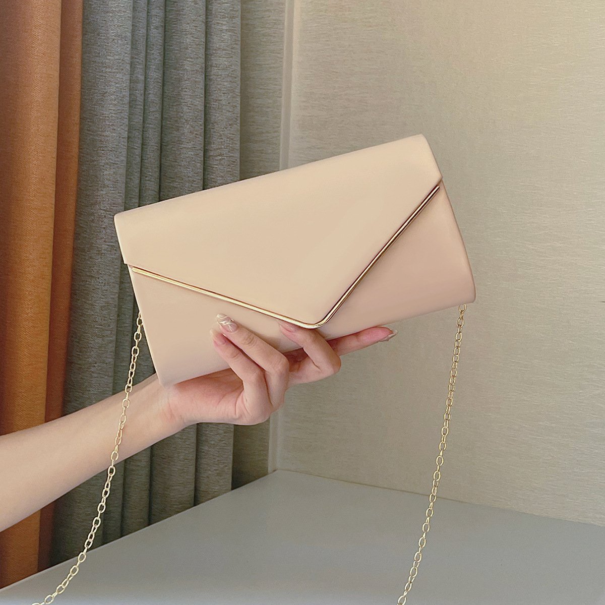 Women Faux Suede Formal Party Wedding Prom Clutches Crossbody Evening Clutch Purses Envelope Evening Bags
