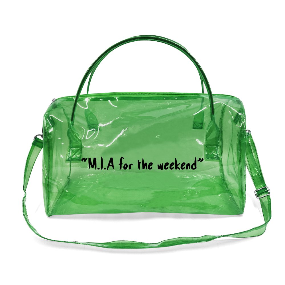 ECO Friendly Transparent TPU Shopping Bag Spend Da Night Bag Summer Tote Beach bag 2022