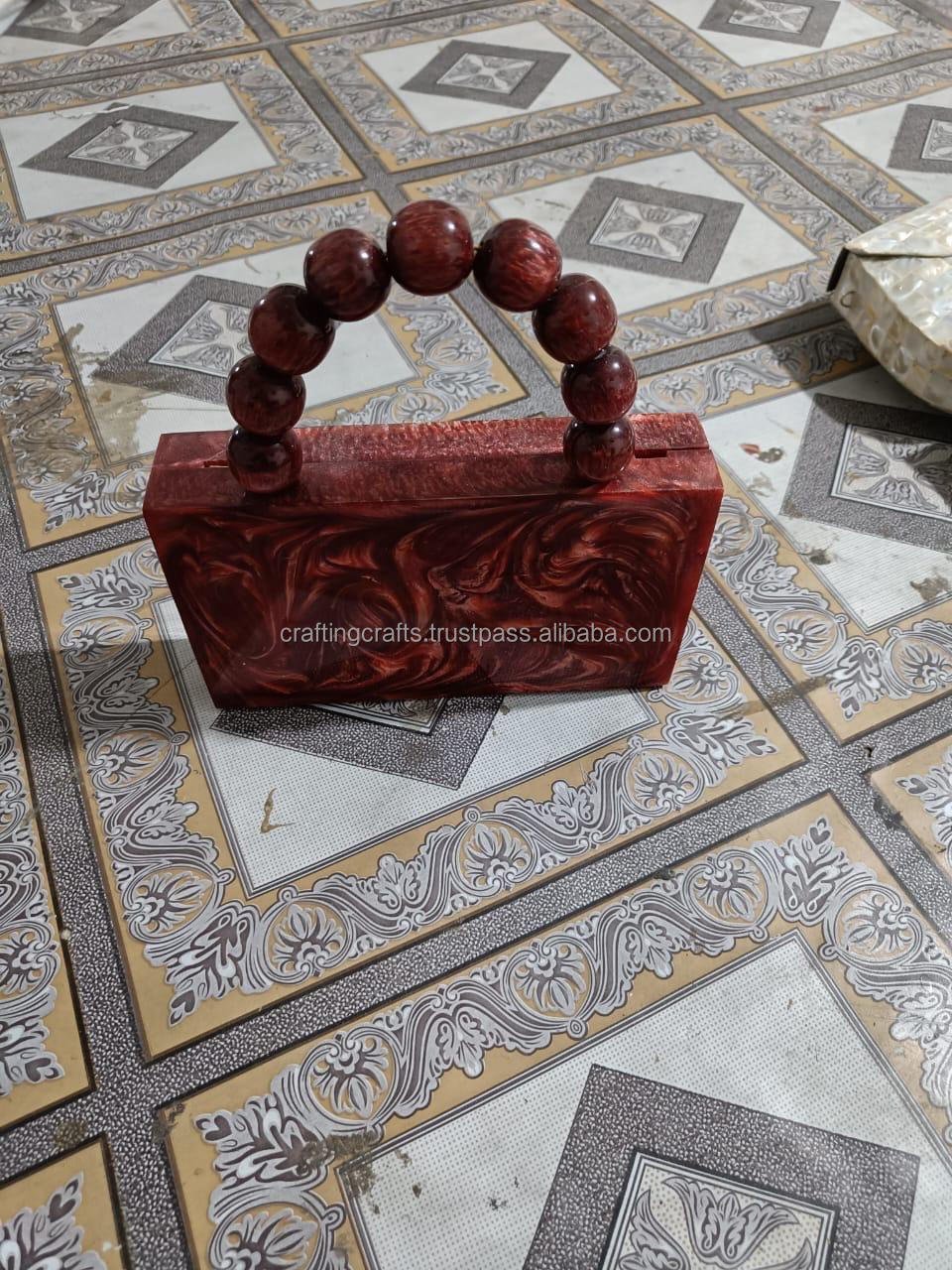 Opulent Evening Bags & Accessories luxury handmade box resin clutches for sale at factory price