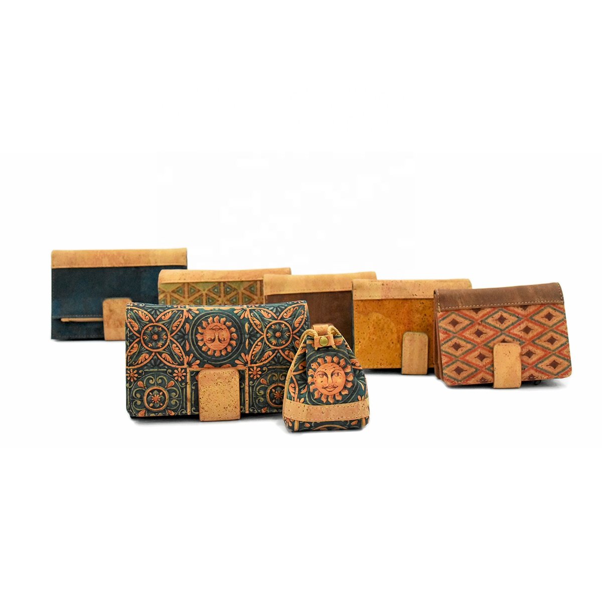 Portugal Women Cork Clutch Evening Purse Handbag Evening Bag Wedding Bag Party Bag Morden Accepable Printing