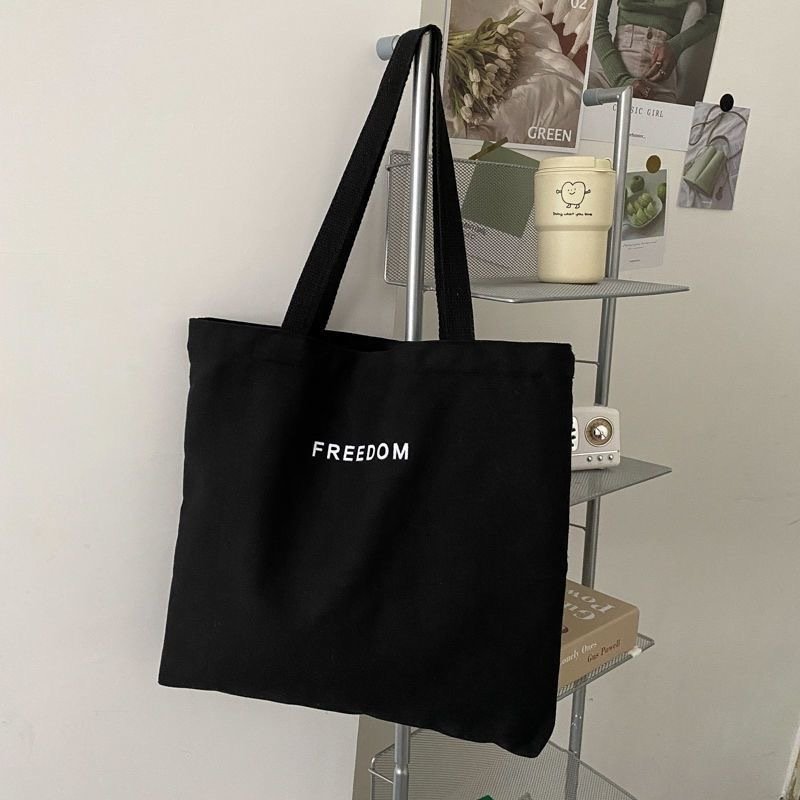 Wholesale student sling shoulder canvas bags for classesg large capacity simple fabric crossbody tote bag for women