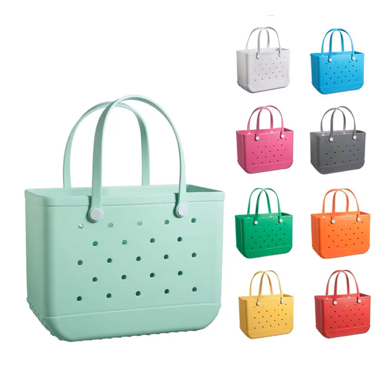Customizable waterproof rubber large xl beach sac bogg bag shoulder swim crossbody totes handbags eva beach bogg Boggs Bag