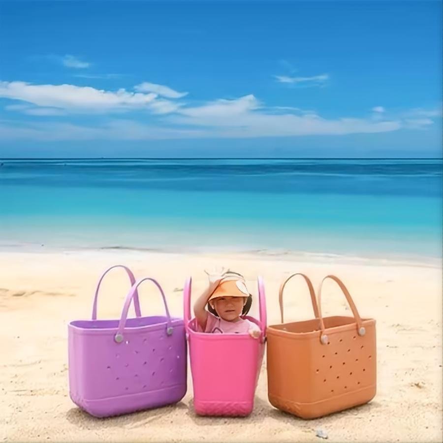 Customizable waterproof rubber large xl beach sac bogg bag shoulder swim crossbody totes handbags eva beach bogg Boggs Bag