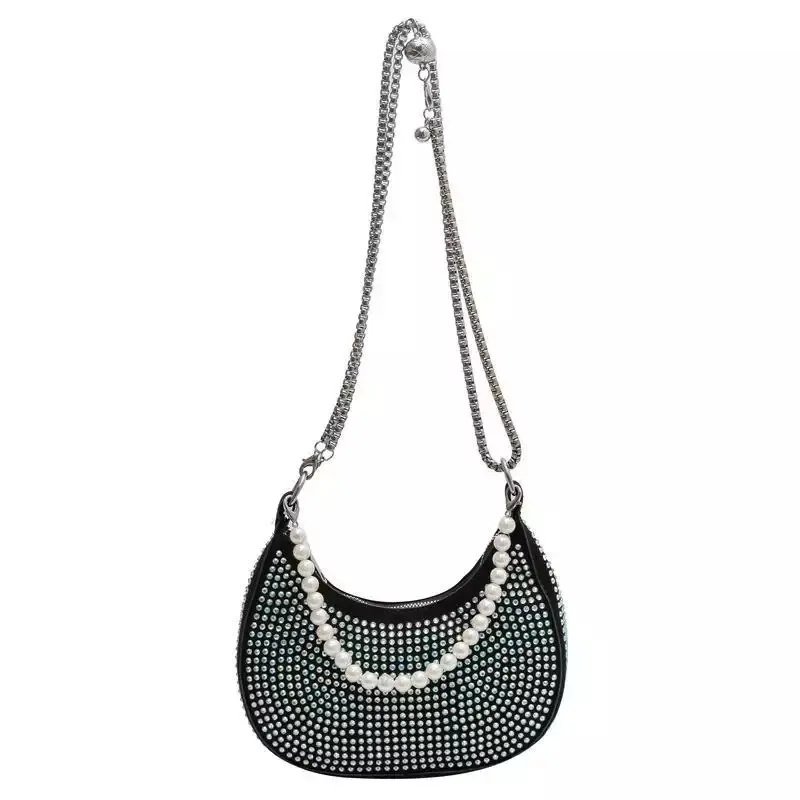 Crystal luxury diamond evening money purse bling hand bag rhinestone women crossbody bags