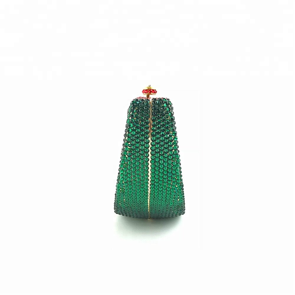 High quality custom watermelon shape full crystal evening party bag OC3656