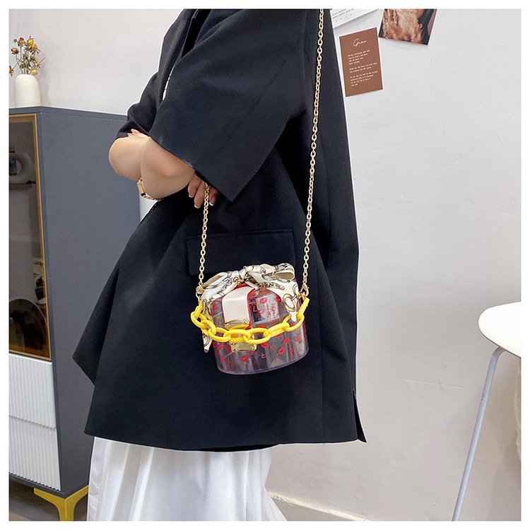 Fashion Acrylic Clear Purse Cute Transparent Crossbody Handbag Designer Mini evening bags