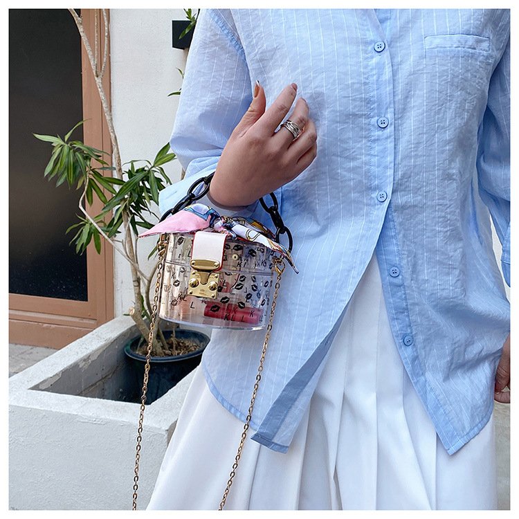 Fashion Acrylic Clear Purse Cute Transparent Crossbody Handbag Designer Mini evening bags