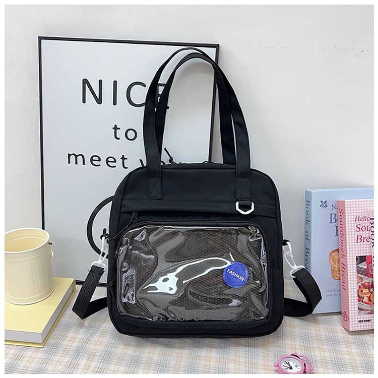 Wholesale Japanese Style Kawaii Bag Girls Mutipockets Transparent Crossbody Bags Women Shoulder Bag