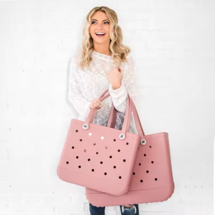 EVA waterproof rubber tote bag Ladies Beach Swimming Fitness storage bag available in a variety of sizes and colors