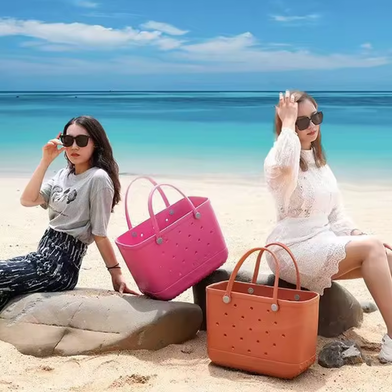 EVA waterproof rubber tote bag Ladies Beach Swimming Fitness storage bag available in a variety of sizes and colors