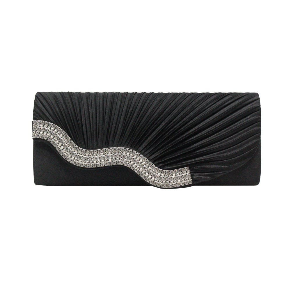 2021 new hot sell Fashion Women Satin Rhinestone Handbags Wedding Clutch Purse Evening Party Bag
