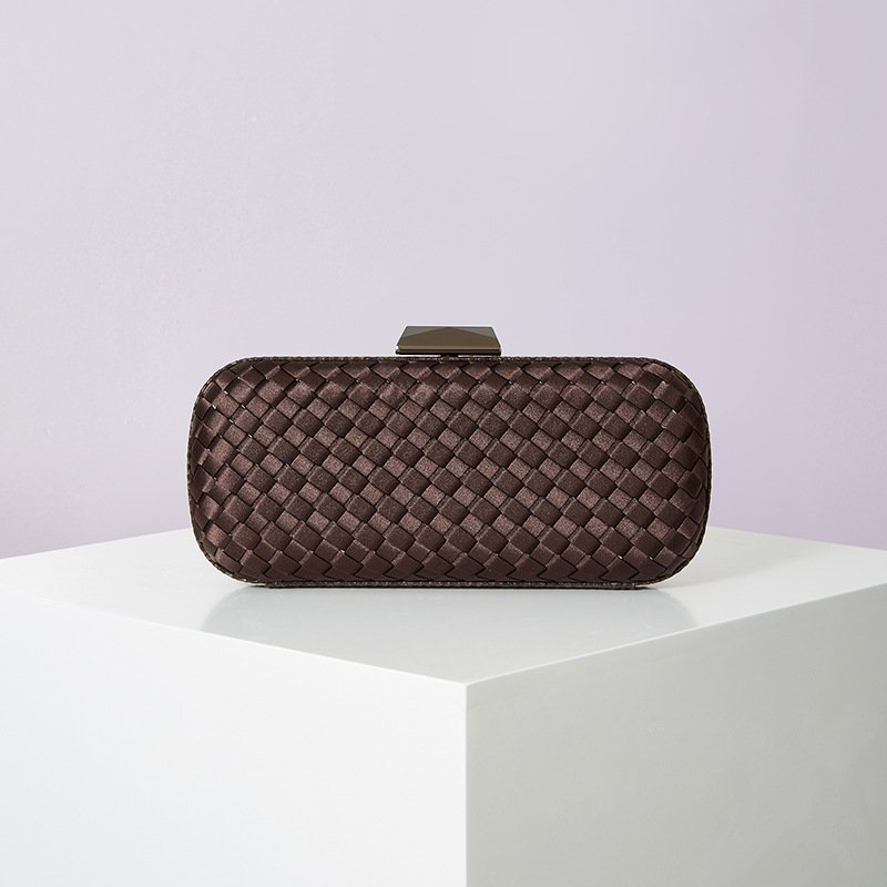 Elegant Silk Handwoven Clutch Bag for Women Crossbody Evening Bag Minimalist Small Bag
