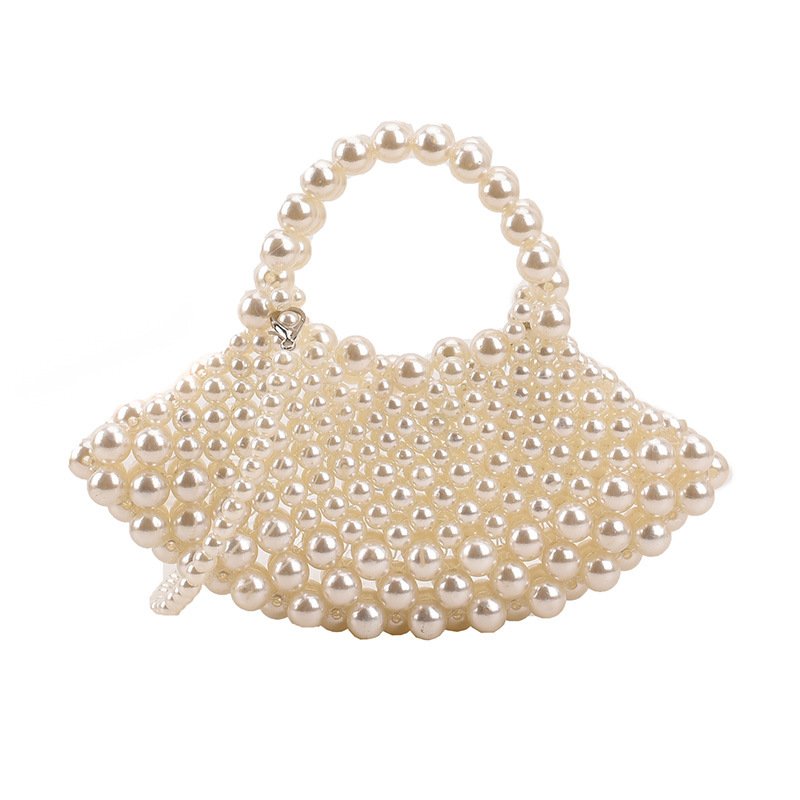 Luxury Vintage Style Party Handbag Ladies Pearl Beaded Shoulder Bag Wedding Party Clutch Bag