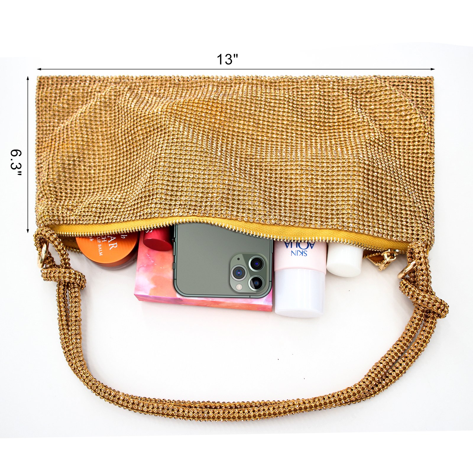 Exclusive promotion price for live broadcast room shoulder bags rhinestone clutches wedding evening purse for women