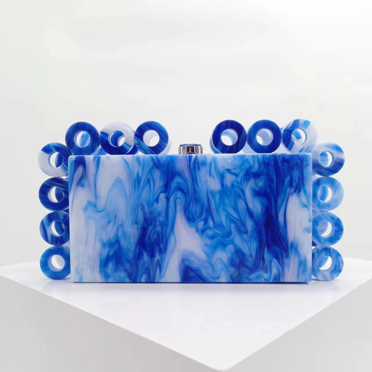 Niyang new design high quality women party handbag girls fashion shoulder acrylic clutch bag evening bags