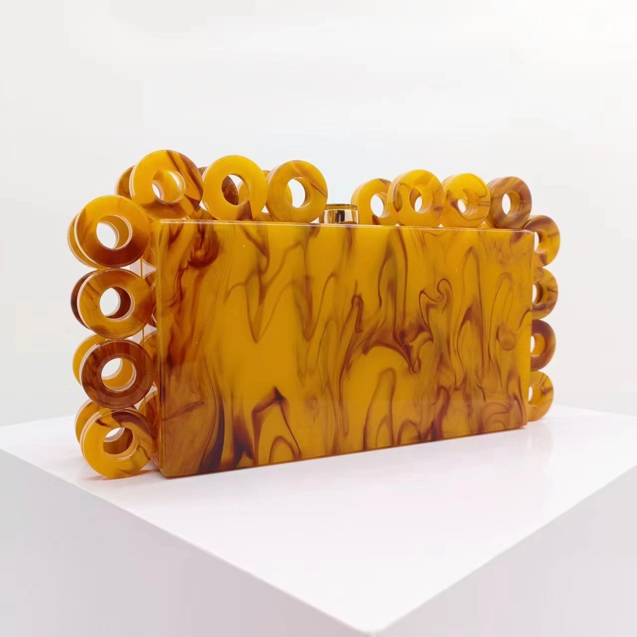 Niyang new design high quality women party handbag girls fashion shoulder acrylic clutch bag evening bags